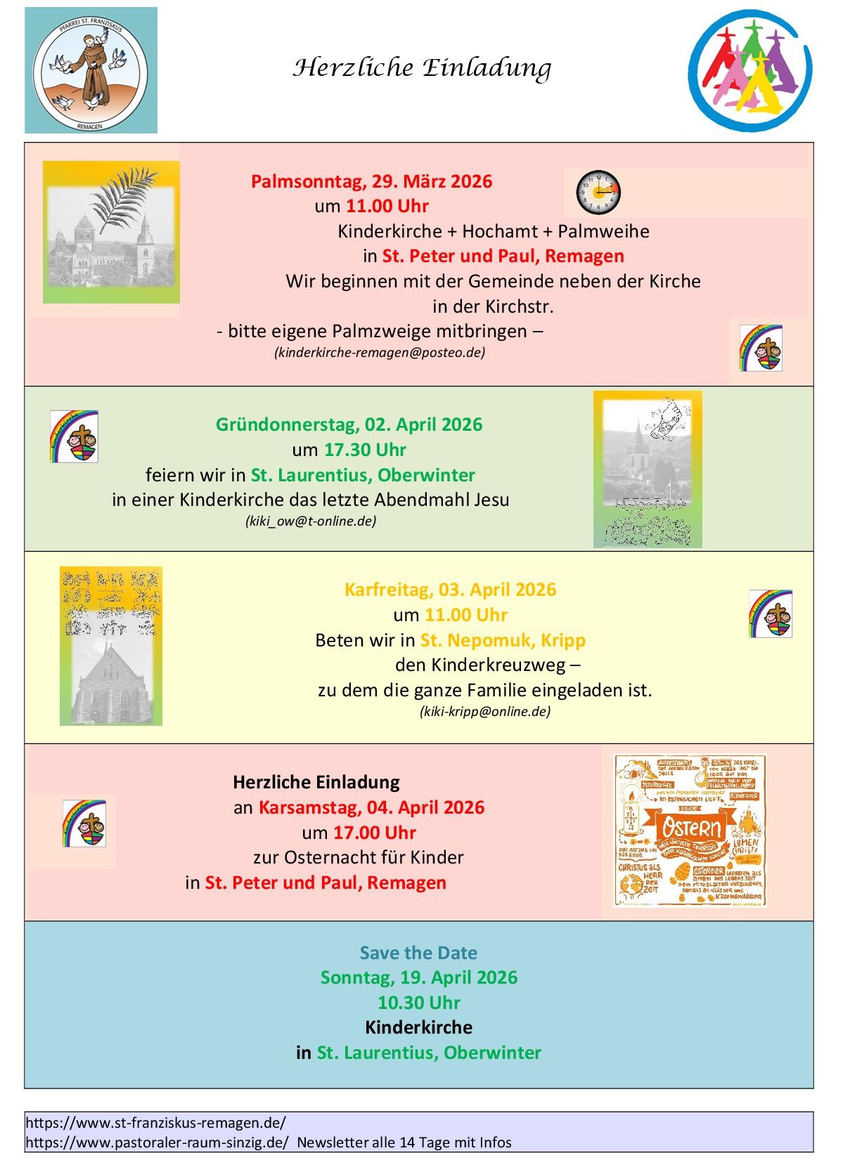 Einladung zur Kinderkirche-Re_Ob_Kr_Karwoche-Ostern-MärzApril24