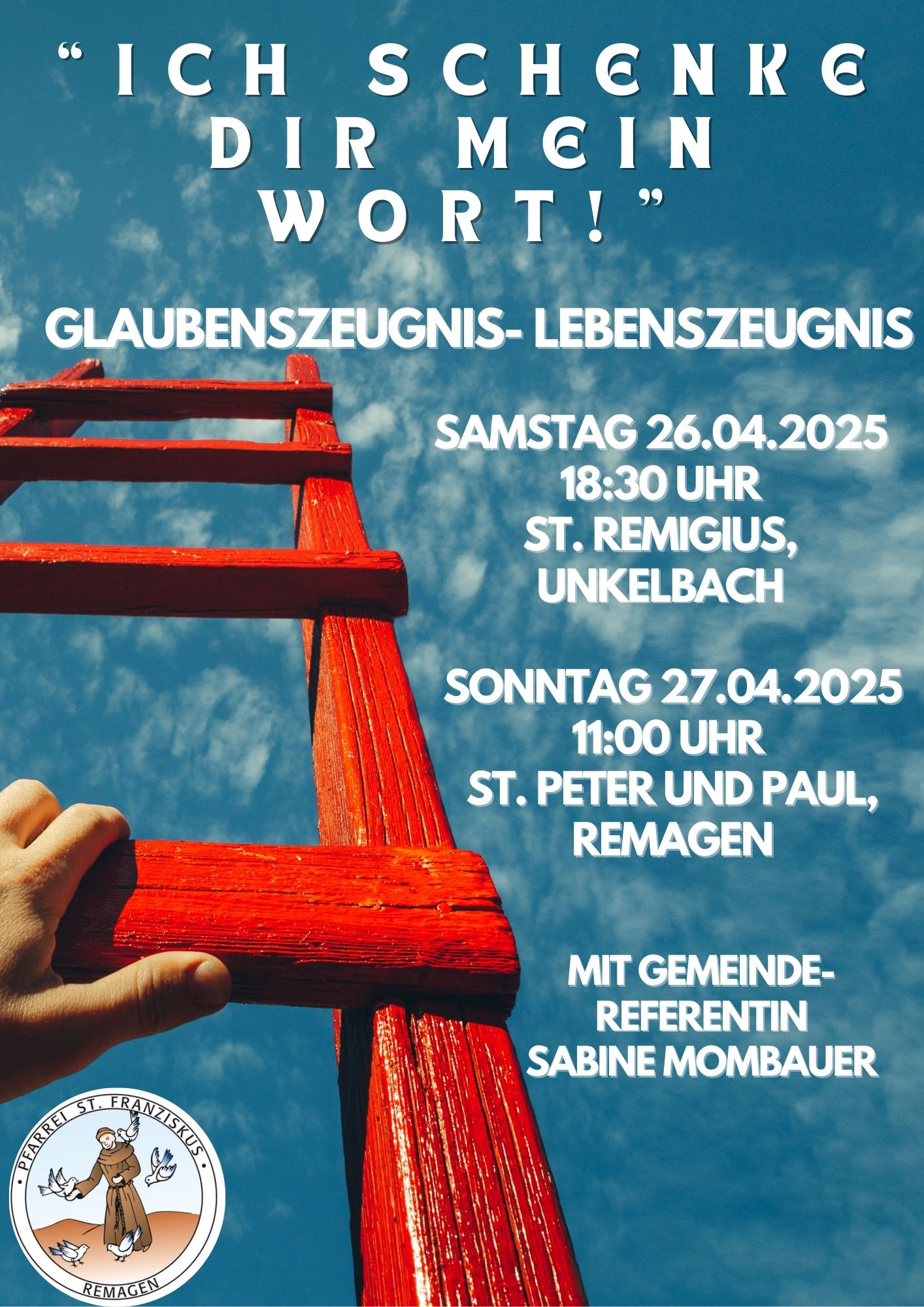 Flyer 'Ich schenke dir mein Wort'