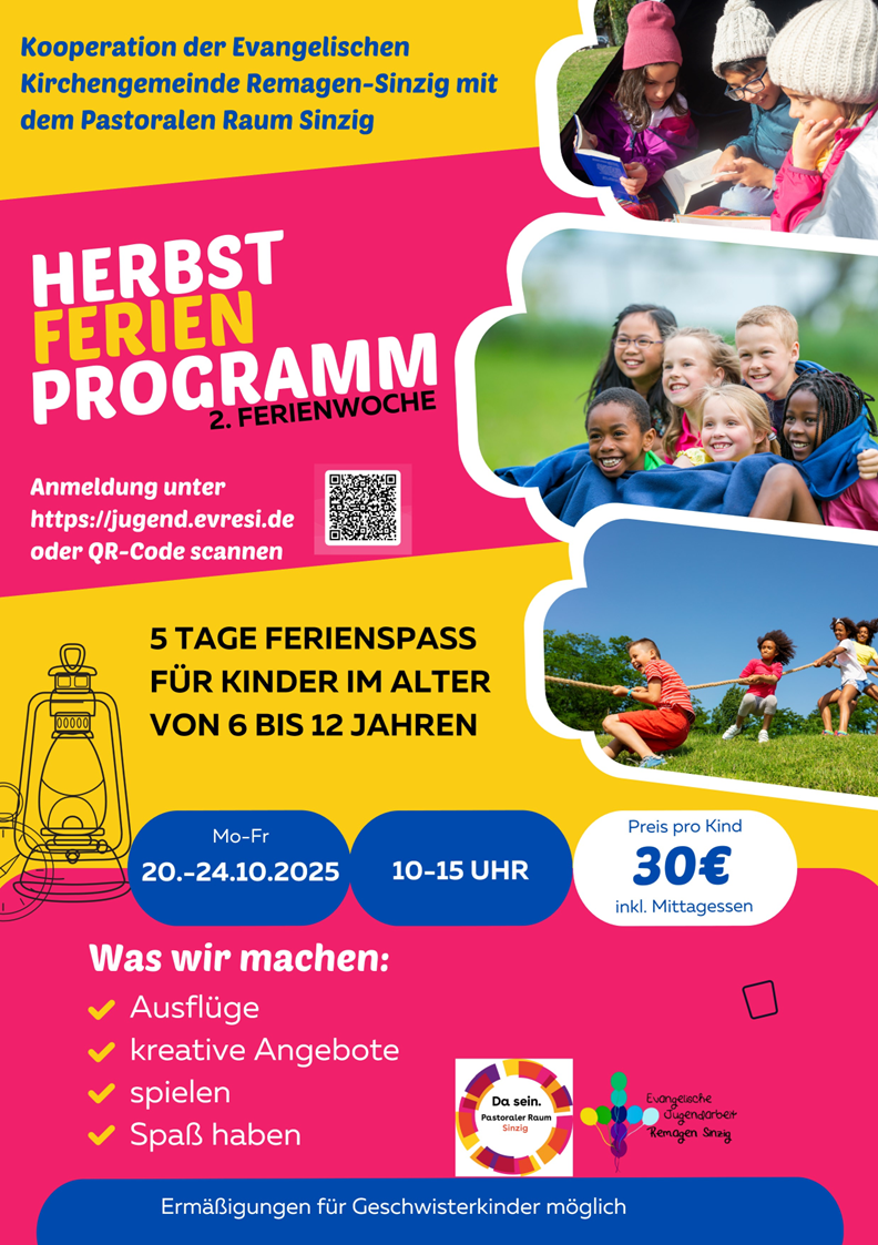 Plakat zum Herbferienprogramm 2025