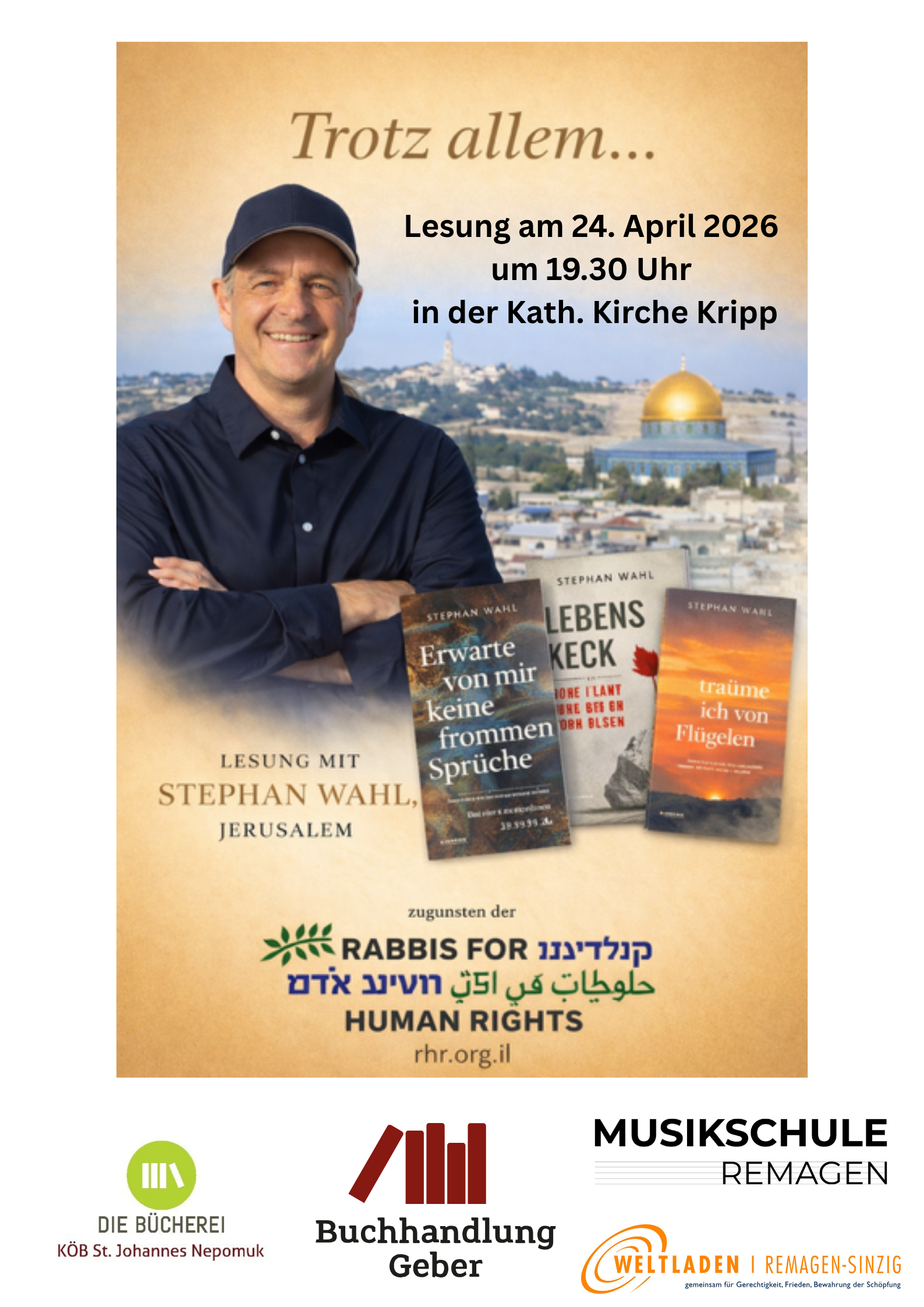 Flyer zur 'Lesung von Wahl 2026'