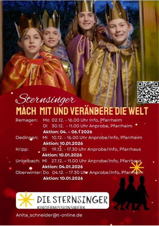 Plakat zur Sternsingeraktion 2026
