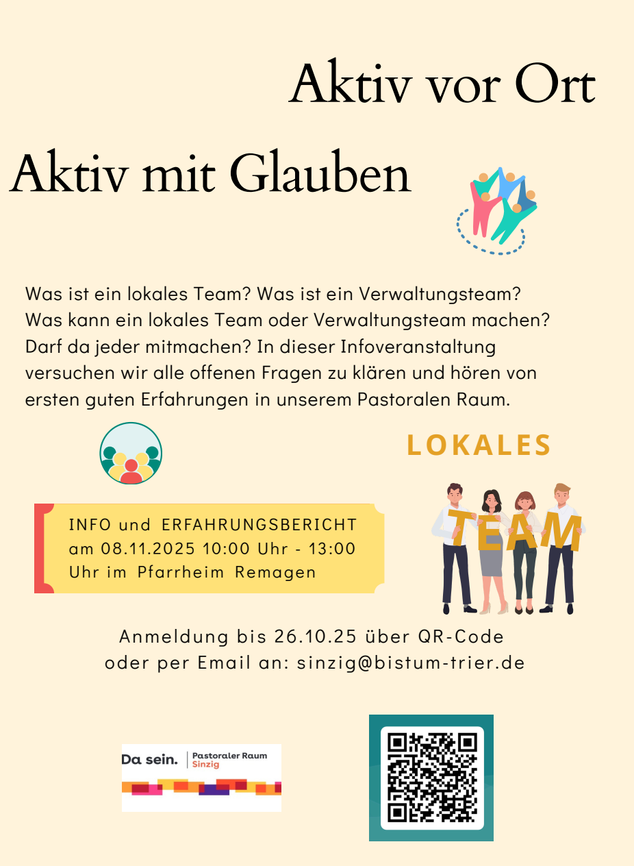 Flyer zur Veranstaltung lokale Teams 2025